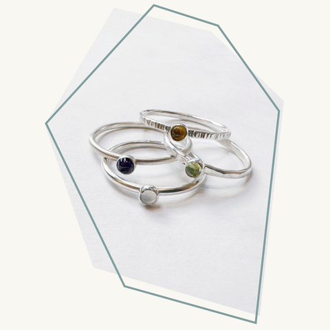 Workshop zilveren ring met geboortesteen