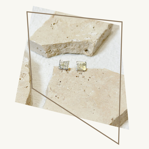 Square tartan - oorstekers