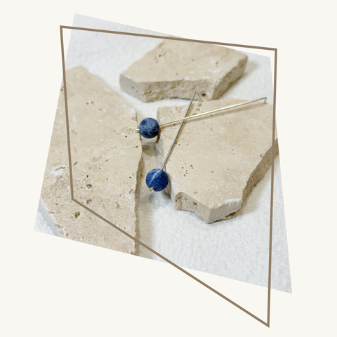 Sticks Sodaliet large - oorringen